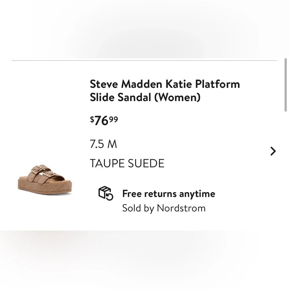 Steve Madden - Women’s Platform Sandals (Beige)